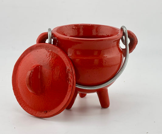 Scarlett Cast Iron Cauldron | Witch Craft + Alter Supply