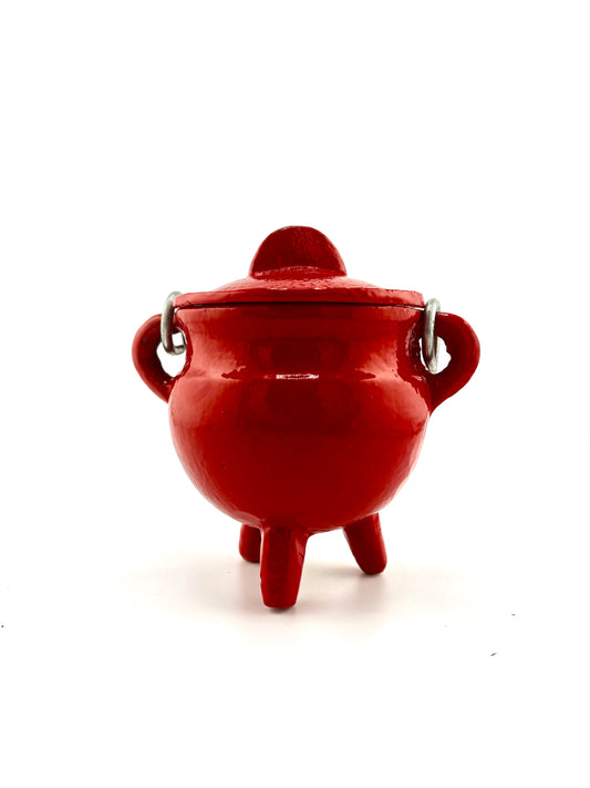 Scarlett Cast Iron Cauldron | Witch Craft + Alter Supply